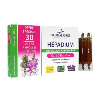 Biothalassol Hépadium Desmodium - 20 ampoules + 10 Offertes