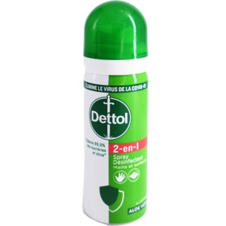 Dettol Spray désinfectant 2 en 1 mains et surface - 50ml