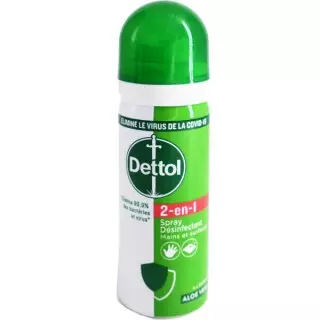 Dettol Spray désinfectant 2 en 1 mains et surface - 50ml