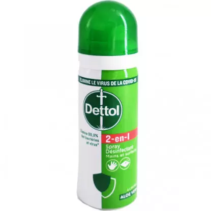 Dettol Spray désinfectant 2 en 1 mains et surface - 50ml