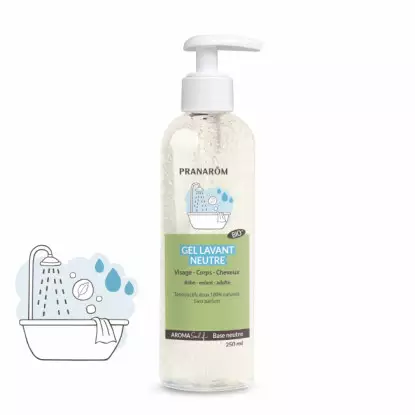 Pranarôm Aromaself Gel lavant neutre Bio - 250ml
