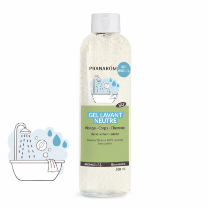 Pranarôm Aromaself Gel lavant neutre Bio - 500ml