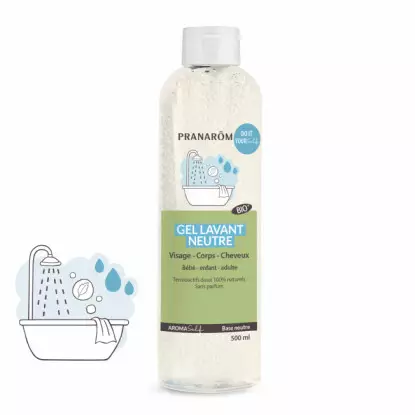 Pranarôm Aromaself Gel lavant neutre Bio - 500ml
