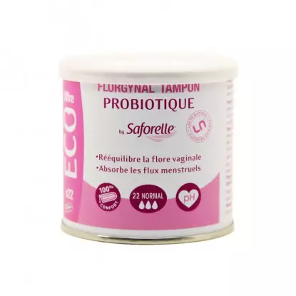 Saforelle Florgynal Tampons probiotique normal - 22 unités