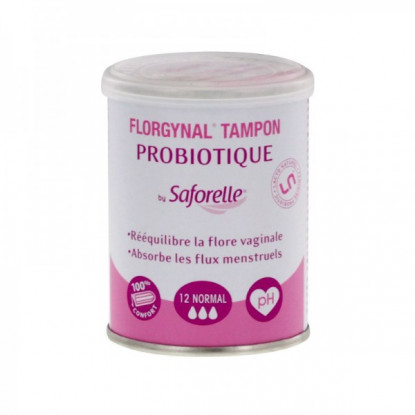 Saforelle Florgynal Tampons probiotique normal - 12 unités