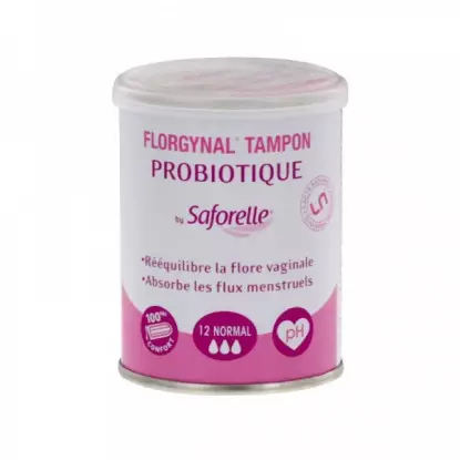 Saforelle Florgynal Tampons probiotique normal - 12 unités
