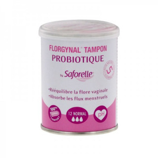 Saforelle Florgynal Tampons probiotique normal - 12 unités