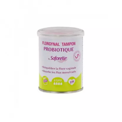 Saforelle Florgynal Tampons probiotique super - 12 unités