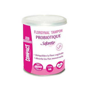 Saforelle Florgynal Tampons probiotique normal avec applicateur - 9 unités