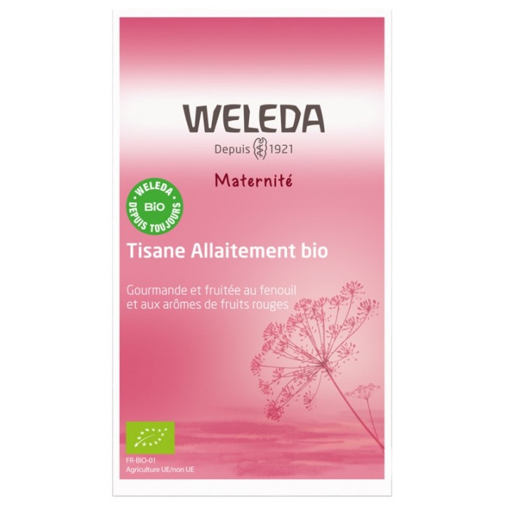 Weleda Tisane allaitement arômes fruits rouges et framboise Bio - 20 sachets