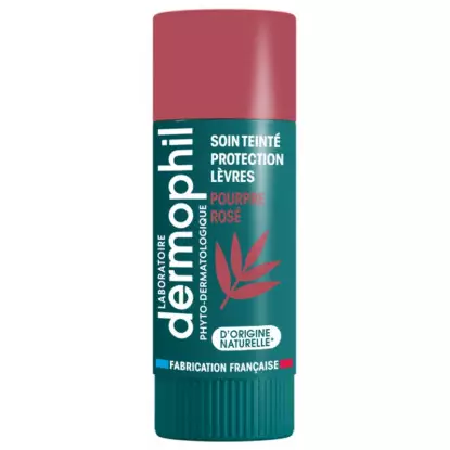 Dermophil Indien Stick lèvre protection teinté pourpre rosé - 4g