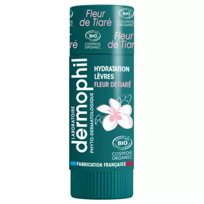 Dermophil Indien Stick lèvres hydratation Fleur de Tiaré Bio - 4g