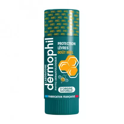 Dermophil Indien Stick lèvres protection goût miel - 4g