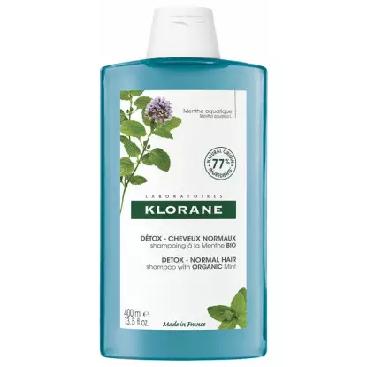 Klorane Shampoing détox à la menthe Bio - 400ml