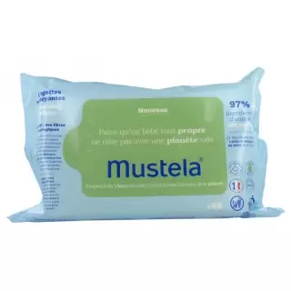 Mustela Lingettes nettoyantes à l'Avocat Bio - 70 unités