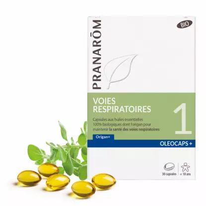 Pranarôm Oléocaps+ 1 Voies respiratoires Bio - 30 capsules