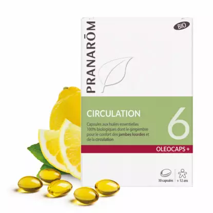 Pranarôm Oléocaps+ 6 Circulation Bio - 30 capsules