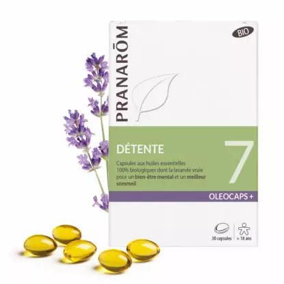 Pranarôm Oléocaps+ 7 Détente Bio - 30 capsules