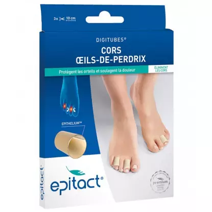 Epitact Digitubes à l'épithélium cors Œil de Perdrix - Taille L - Lot de 3