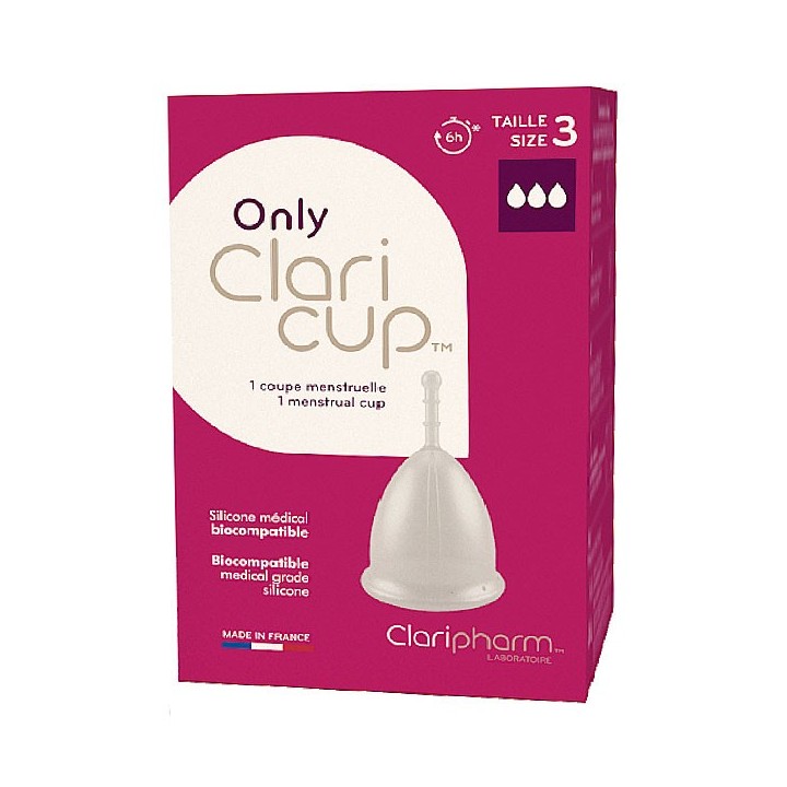 Claricup Coupe menstruelle silicone taille 3 - 1 unité