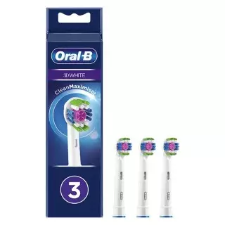 Oral B Clean Maximiser Brossettes 3D White - Lot de 3