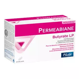 Pileje permeabiane butyrate lp 60 gélules