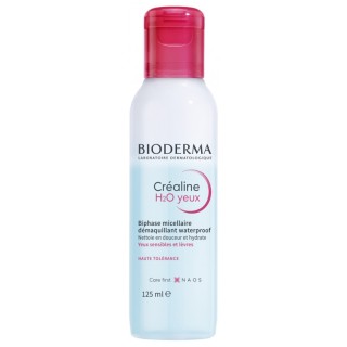 Bioderma Crealine H2O Biphase micellaire démaquillante lèvres et yeux sensibles - 125ml