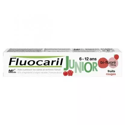 Fluocaril Junior Dentifrice fruits rouges 6-12 ans - 75ml