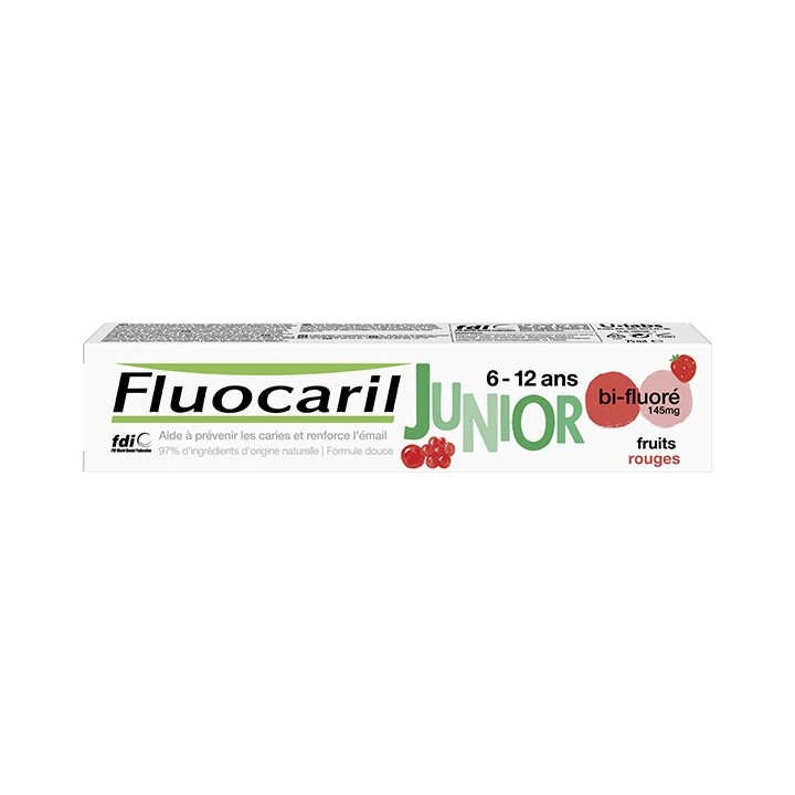 Fluocaril Junior Dentifrice fruits rouges 6-12 ans - 75ml