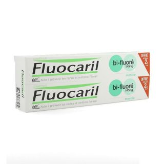 Fluocaril Dentifrice bi-fluoré à la menthe 145mg - 2 x 75ml