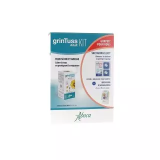 Aboca Kit Grintuss adulte toux sèche et grasse - 1 sirop + 20 comprimés à sucer