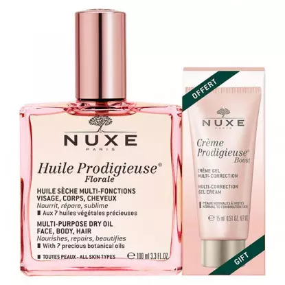 Nuxe Huile prodigieuse florale 100ml + Crème Boost 15ml Offerte