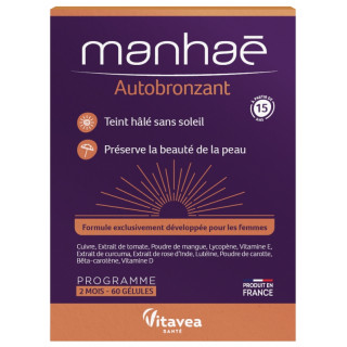 Nutrisanté Manhaé Autobronzant - 60 gélules