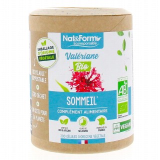 Nat&Form Valériane Bio 200 gélules