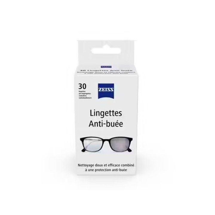 Zeiss Lingettes antibuées pour lunettes - Boite de 30