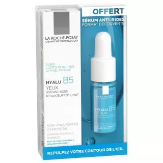 La Roche-Posay Hyalu B5 Yeux soin anti-rides 15 ml + Sérum concentré anti-rides réparateur 10 ml Offert