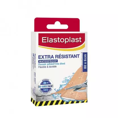 Elastoplast Waterproof extra résistant - 8 bandes de 10 x 6 cm