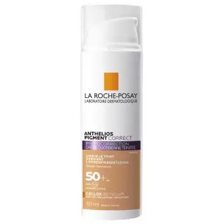 La Roche-Posay Anthelios Pigment Correct Photocorrection Crème quotidienne teintée foncée SPF50+ - 50 ml