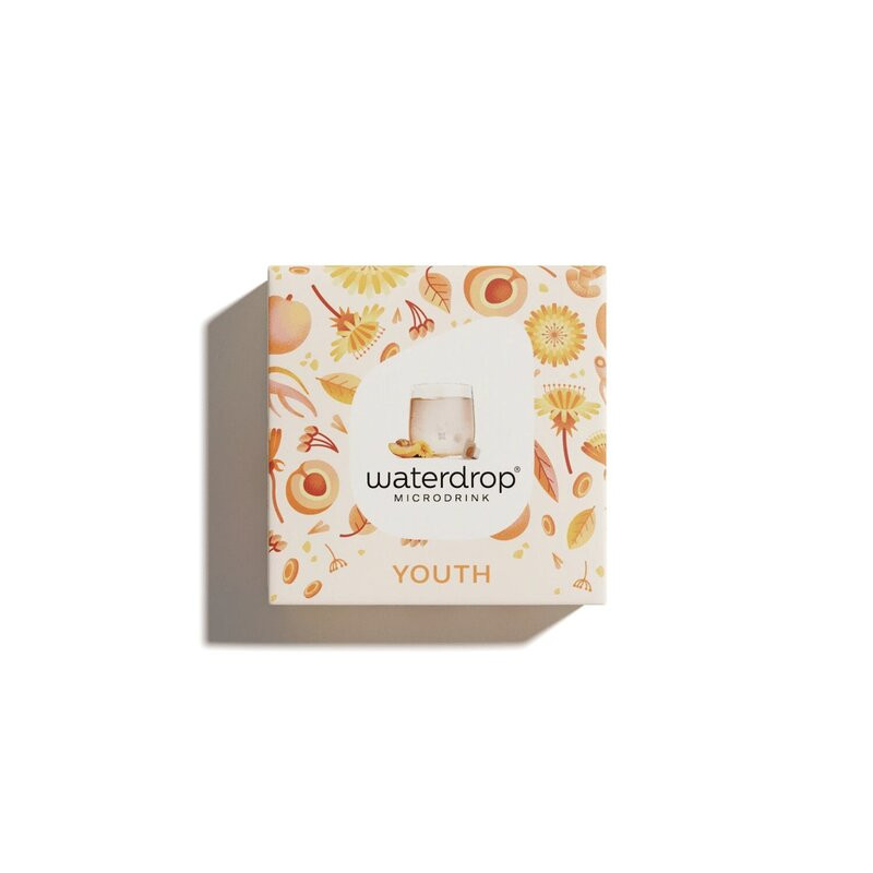 Microdrink YOUTH saveur pêche, gingembre, ginseng et pissenlit