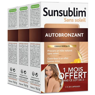 Nutreov Sunsublim Autobronzant - Lot de 3 x 28 capsules