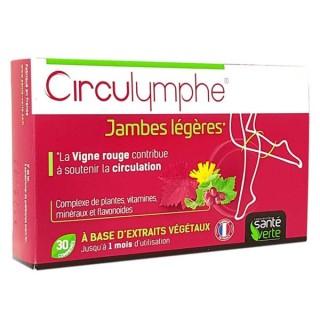Santé Verte Circulymphe jambes légères - 30 comprimés