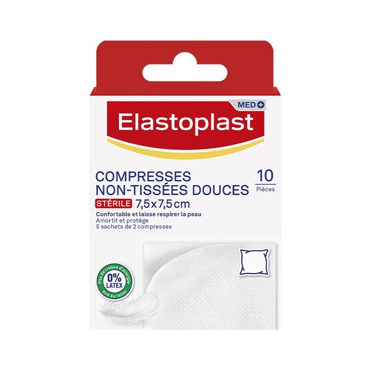 Elastoplast Compresses non-tissées douces - 10 unités