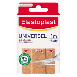 Elastoplast Bande à découper tissu - 1 m x 8 cm