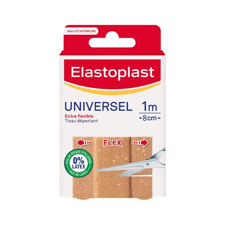 Elastoplast Bande à découper tissu - 1 m x 8 cm