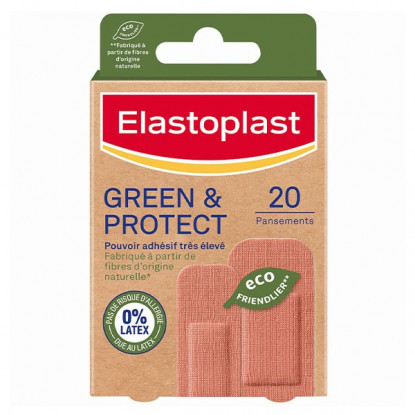 Elastoplast Green & Protect Pansement tissu - 20 pansements