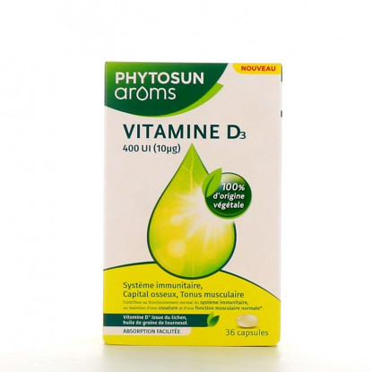 Phytosun Arôms Vitamine D3 - 36 capsules