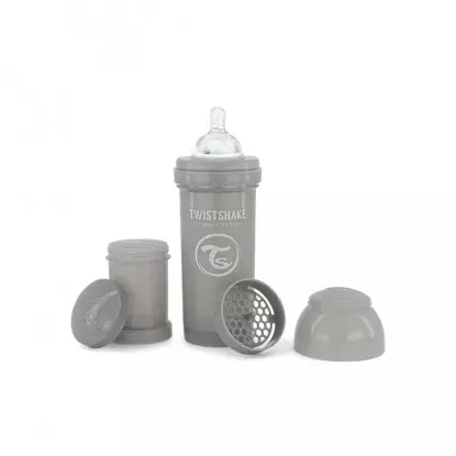 Twistshake Biberon anti-colique - Gris - 260ml