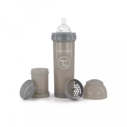 Twistshake Biberon anti-colique - Gris - 330ml