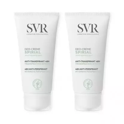 SVR Spirial Déo-crème anti-transpirant intense 48H - Lot de 2 x 50ml