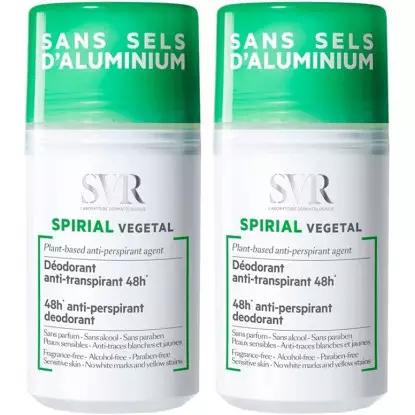 SVR Spirial Déodorant anti-transpirant 48H Roll-On - Lot de 2 x 50ml
